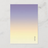Gedrukte bruiloft Details Indigo Sunset ID741 Informatiekaartje (Achterkant)