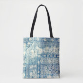 Gedrukte Canvas tas van Batik Indigo (Voorkant)