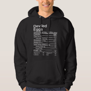 Gedrukte eieren hoodie
