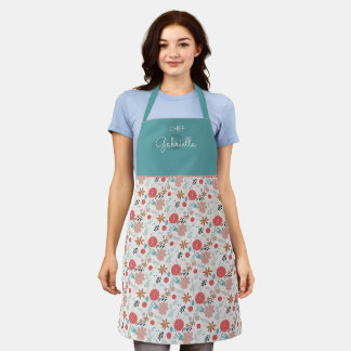Gedrukte Floral Schort