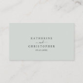 Gedrukte Floral Wedding Plaatskaartje (Achterkant)