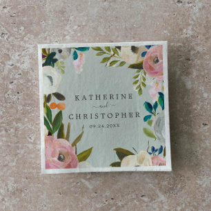 Gedrukte Floral Wedding Servet