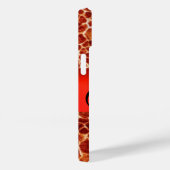 GEDRUKTE GIRAFFE RODE RUBY GEMSTONE MONOGRAM, Case-Mate iPhone CASE (Achterkant / Rechts)