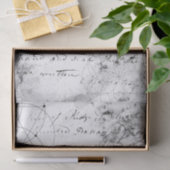  gedrukte handgeschreven brief tissuepapier (Geschenk)