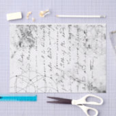  gedrukte handgeschreven brief tissuepapier (Craft)