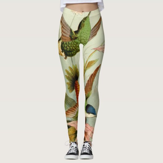 GEDRUKTE Leggings  KUNST VAN HAPPY-VOGELS (Voorkant)
