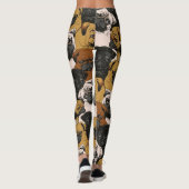 Gedrukte leggings van het pekelhondenpatroon (Achterkant)