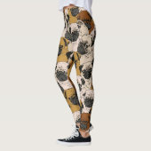 Gedrukte leggings van het pekelhondenpatroon (Links)
