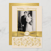 GEDRUKTE LINT 60-jarig jubileum uitnodiging (Voorkant / Achterkant)