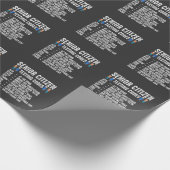 Gedrukte ouderen Senior Citizen TexCode Cadeaupapier (Hoek)