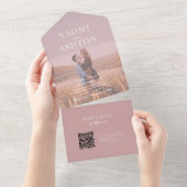 Gedrukte overlay Weddenschap in één uitnodiging (Afscheurbaar)