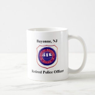 Gedrukte politiefunctionaris van Bayonne Koffiemok