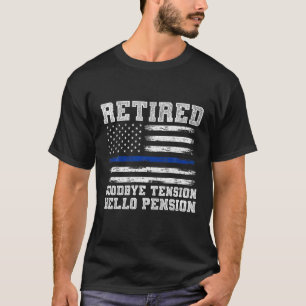 Gedrukte politieman Funny Sheriff Retirement Gift  T-shirt
