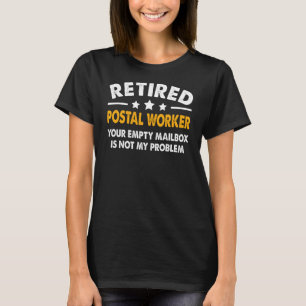 Gedrukte Postal Worker 2023 Postbox Man Retirement T-shirt