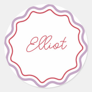 Gedrukte Ronde Stickers Gepersonaliseerde Curvy Wa