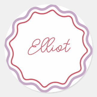 Gedrukte Ronde Stickers Op Maat Gebogen Golf