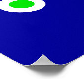 Gedrukte schakelkaart poster (Hoek)