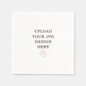 Gedrukte servet Upload uw eigen ontwerp (Voorkant)