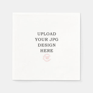Gedrukte servet Upload uw eigen ontwerp