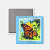 Geduld is een deugd Monarch Magnet Magneet (Voorkant / Achterkant)