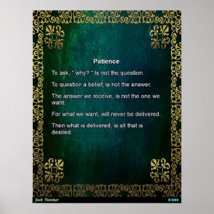 Geduld Poster