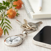 geduldig wachten sleutelhanger (Zijkant)