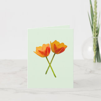 Gedupliceerde Tulp  Bedankkaart
