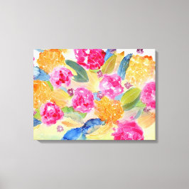 Gedurfd bloemcanvas canvas afdruk