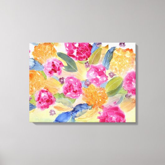 Gedurfd bloemcanvas canvas afdruk (Voorkant)