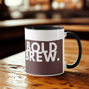 GEDURFD BROUWSEL. Koffie Mok - Grappige minimalist
