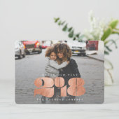 GEDURFD NIEUWJAAR FEESTDAGENKAART (Staand voorkant)