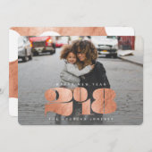 GEDURFD NIEUWJAAR FEESTDAGENKAART (Voorkant / Achterkant)