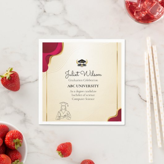 Gedurfde afstuderen stijlvolle start servet (Insitu)