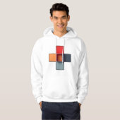 Gedurfde en moderne Abstracte kunst Hoodie (Voorkant volledig)
