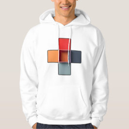 Gedurfde en moderne Abstracte kunst Hoodie