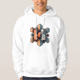 Gedurfde en moderne Abstracte kunst Hoodie