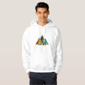 Gedurfde en moderne Abstracte kunst Hoodie (Voorkant volledig)