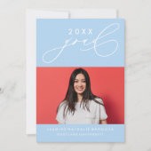 GEDURFDE GRILLIGE CALLIGRAFIE AFSTUDEREN UITNODIGI KAART (Voorkant)