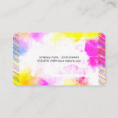 gedurfde, levendige Waterverf | visagiste Visitekaartje (Achterkant)