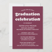 GEDURFDE MODERNE RETRO AFSTUDEREN | UITNODIGING VO (Achterkant)