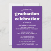 GEDURFDE MODERNE RETRO AFSTUDEREN | UITNODIGING VO (Achterkant)