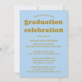 GEDURFDE MODERNE RETRO AFSTUDEREN | UITNODIGING VO (Achterkant)