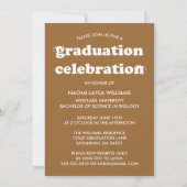 GEDURFDE MODERNE RETRO AFSTUDEREN | UITNODIGING VO (Achterkant)