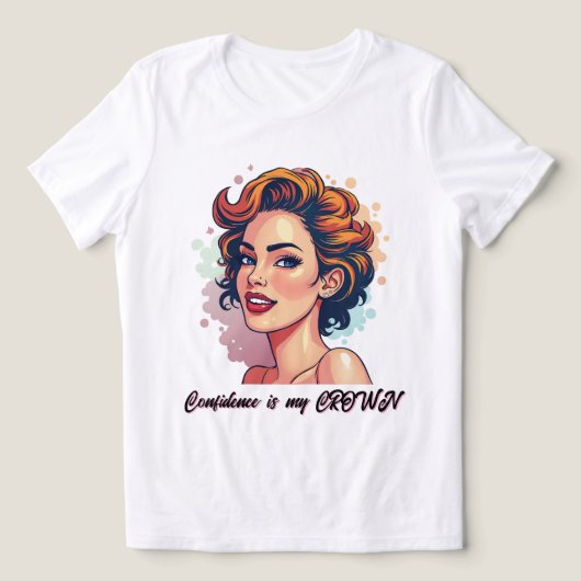 Gedurfde schoonheid - levendige retro kunst Tri-Blend shirt (Design voorkant)