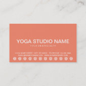 gedurfde YOGA MASTER klantenkaart Klantenkaartje (Achterkant)