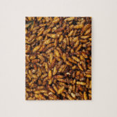 Gedwongen zijderupsen ... Thai Street Food Legpuzzel (Verticaal)