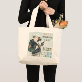 Gee! Ik wou dat ik een Man was Grote Tote Bag (Voorkant (product))