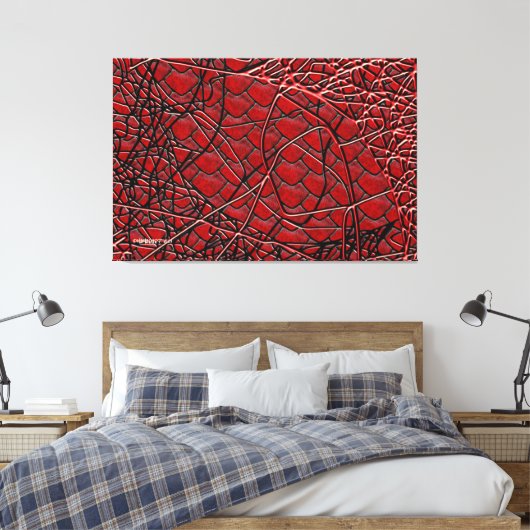 GEE STRINGS Canvas afdrukken (Insitu (Slaapkamer))