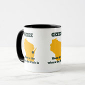 Geebz uitrusting! Ga inpakken, ga! Mok (Voorkant links)