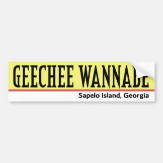 Geechee Wannabe Bumpersticker